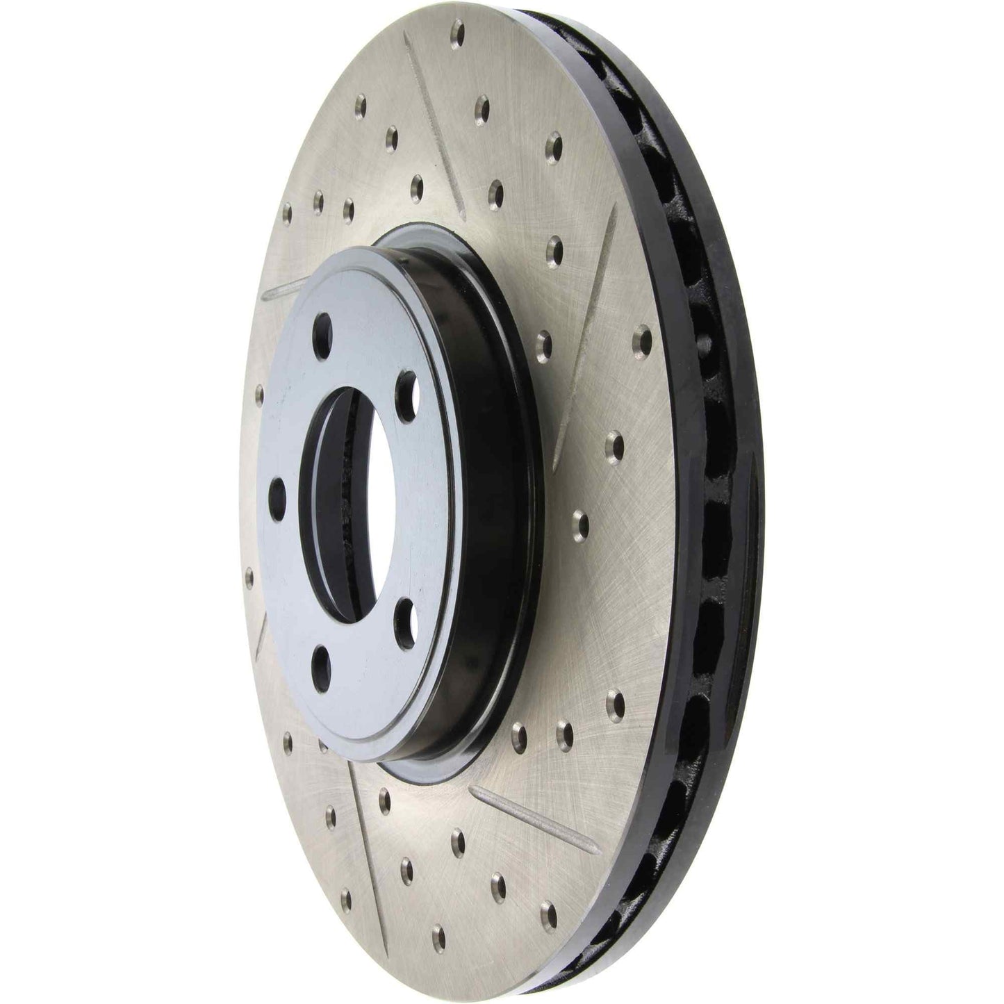StopTech Sport Drilled/Slotted Brake Rotor; Front Left