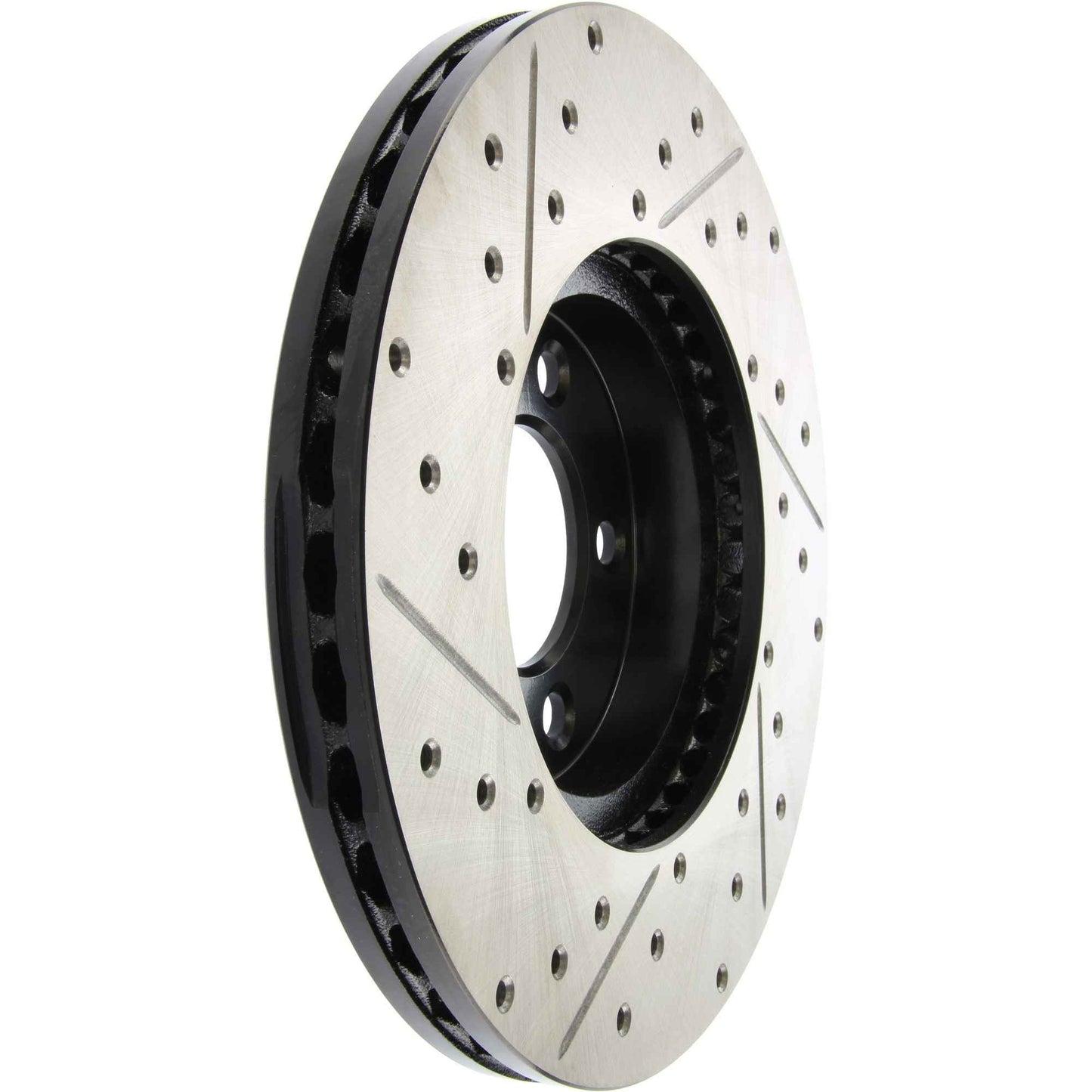 StopTech Sport Drilled/Slotted Brake Rotor; Front Left