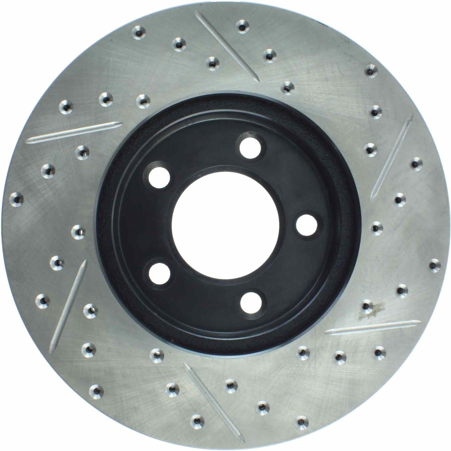 StopTech Sport Drilled/Slotted Brake Rotor; Front Right