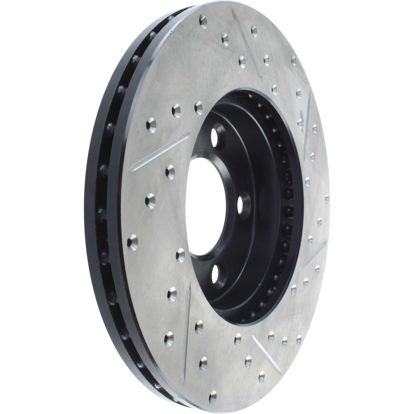 StopTech Sport Drilled/Slotted Brake Rotor; Front Right