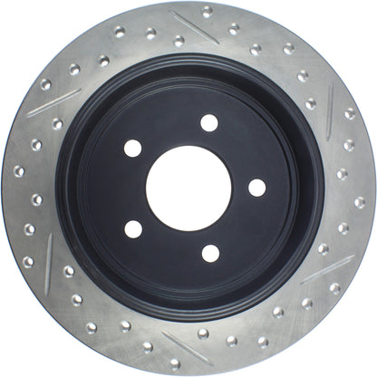 StopTech Sport Cryo Drilled/Slotted Brake Rotor; Rear Right
