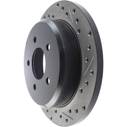 StopTech Sport Drilled/Slotted Brake Rotor; Rear Left