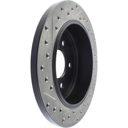 StopTech Sport Drilled/Slotted Brake Rotor; Rear Left