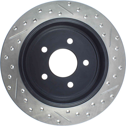 StopTech Sport Drilled/Slotted Brake Rotor; Rear Right