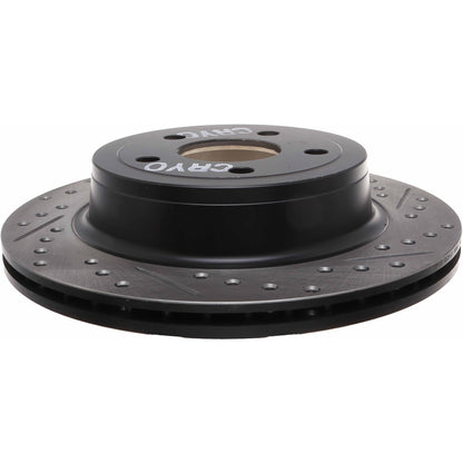 StopTech 98-02 Ford Crown Victoria Cyro Sport Slotted & Drilled Front Right Rotor 127.61055CR