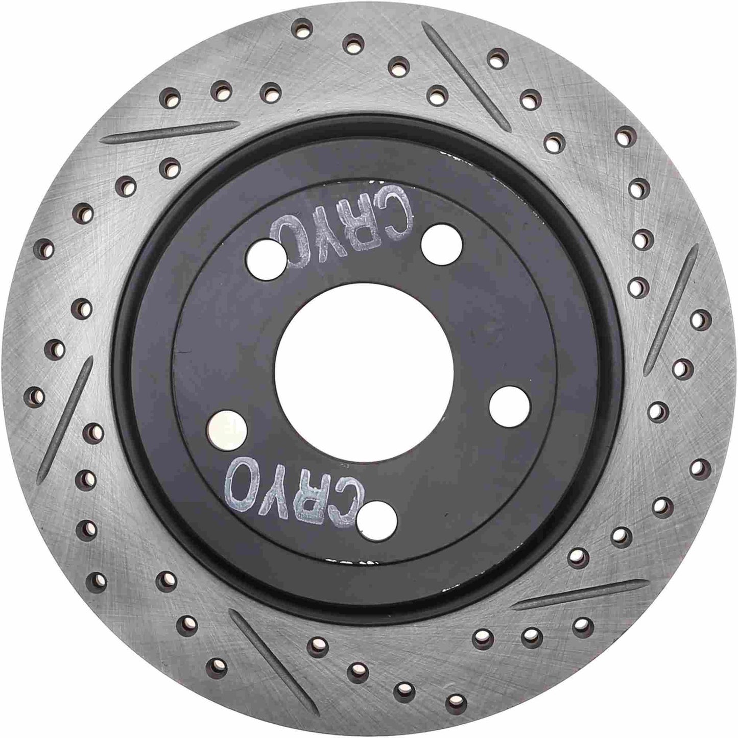StopTech 98-02 Ford Crown Victoria Cyro Sport Slotted & Drilled Front Right Rotor 127.61055CR
