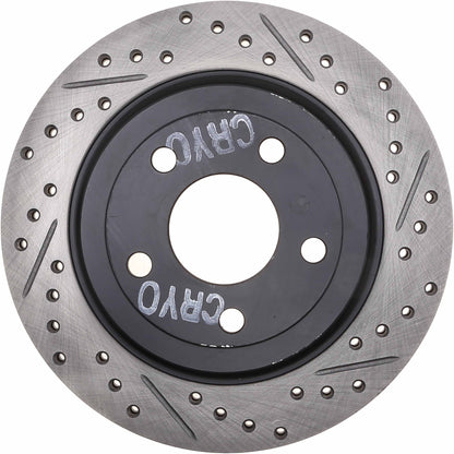 StopTech 98-02 Ford Crown Victoria Cyro Sport Slotted & Drilled Front Right Rotor 127.61055CR