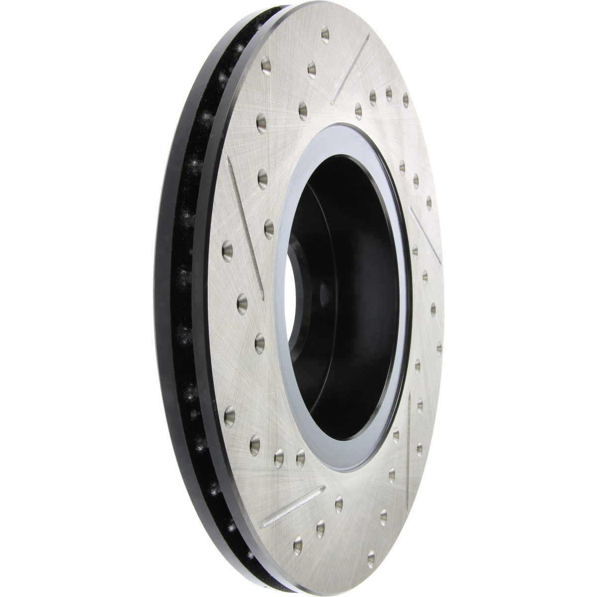 StopTech Sport Drilled/Slotted Brake Rotor; Front Left