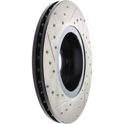 StopTech Sport Drilled/Slotted Brake Rotor; Front Left