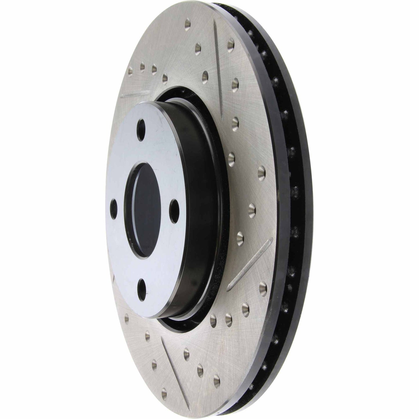 StopTech Sport Drilled/Slotted Brake Rotor; Front Left