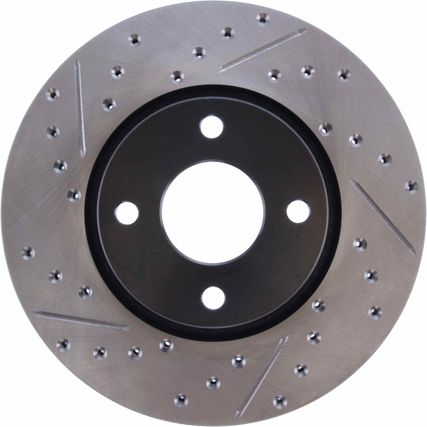 StopTech Sport Drilled/Slotted Brake Rotor; Front Right