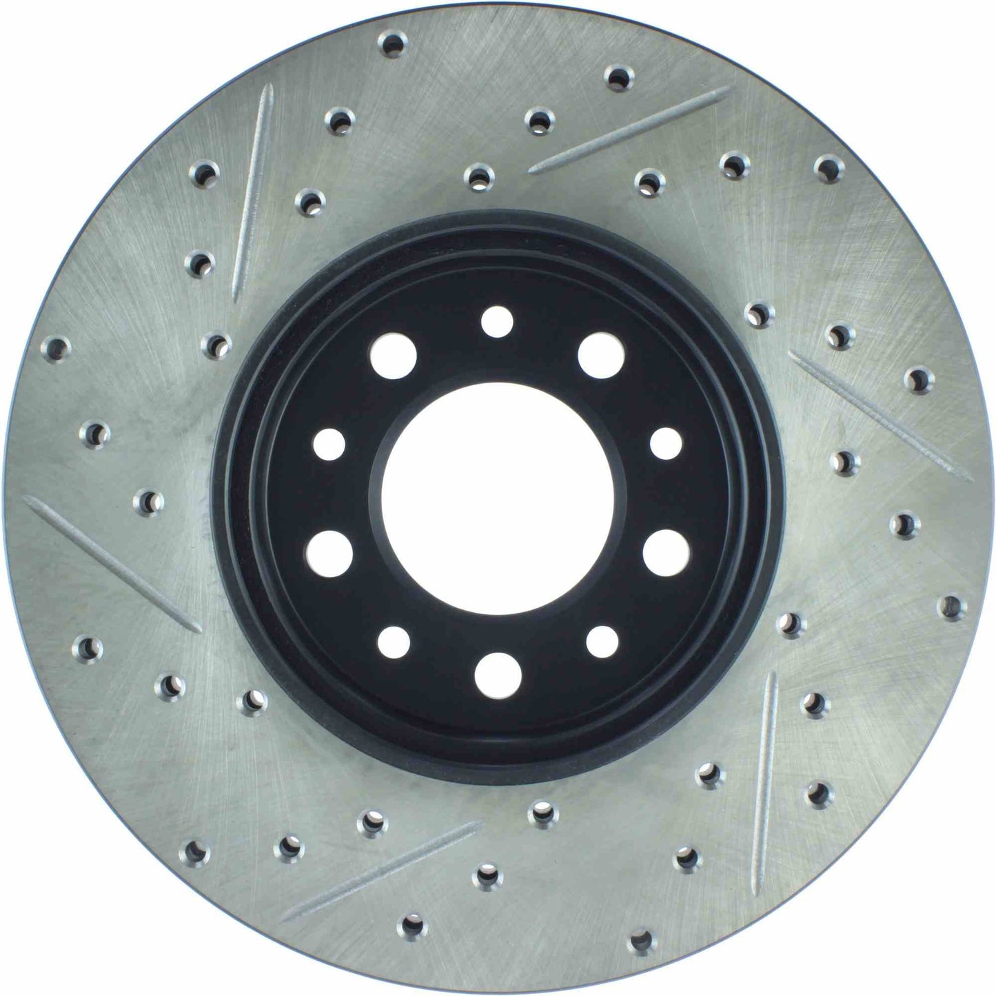 StopTech Sport Drilled/Slotted Brake Rotor; Front Left