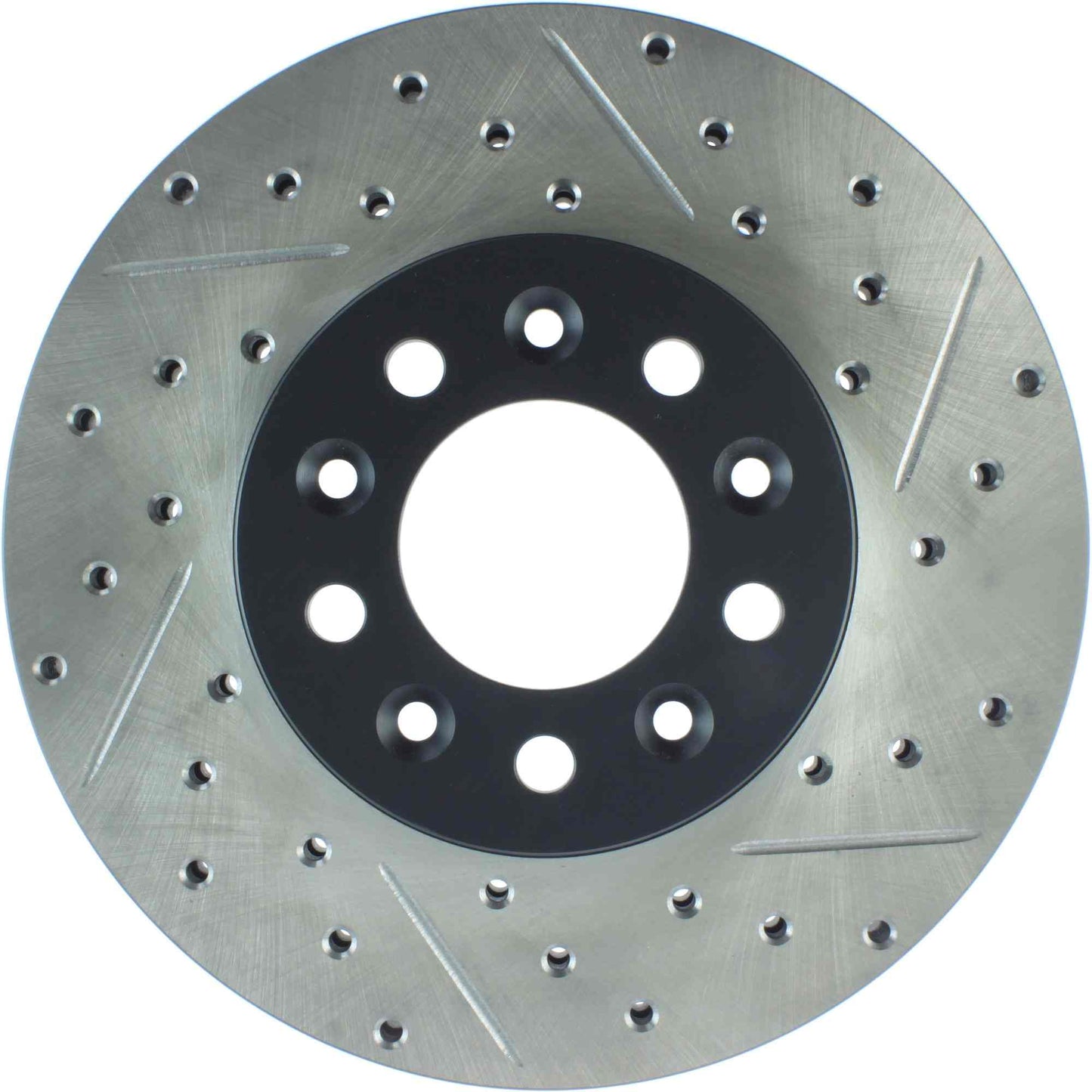 StopTech Sport Drilled/Slotted Brake Rotor; Front Left