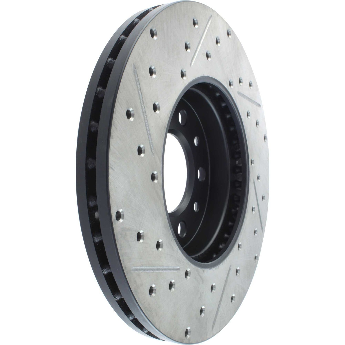 StopTech Sport Drilled/Slotted Brake Rotor; Front Left