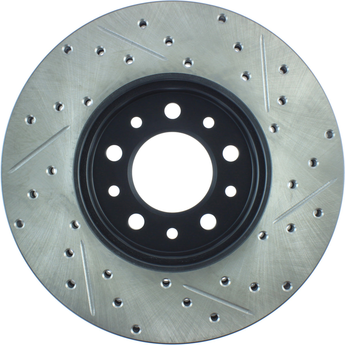 StopTech Sport Drilled/Slotted Brake Rotor; Front Right