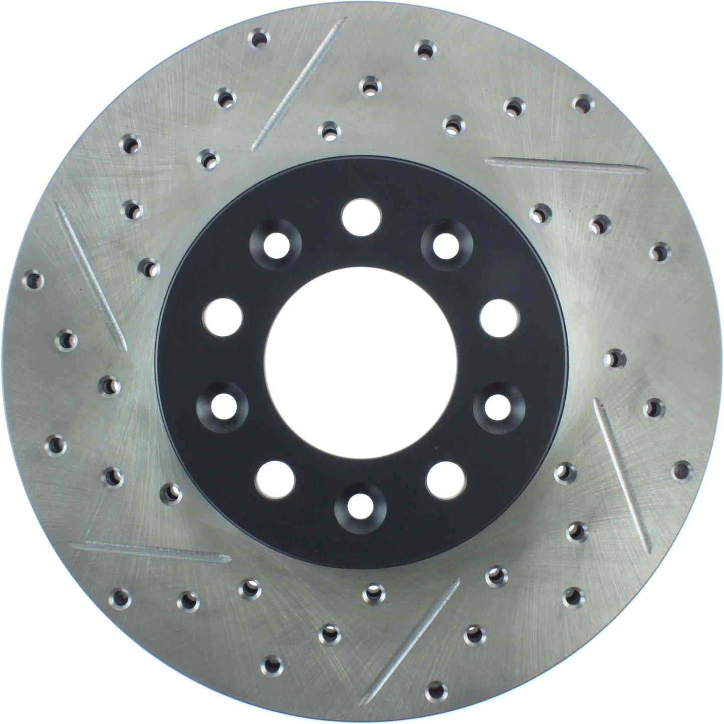 StopTech Sport Drilled/Slotted Brake Rotor; Front Right