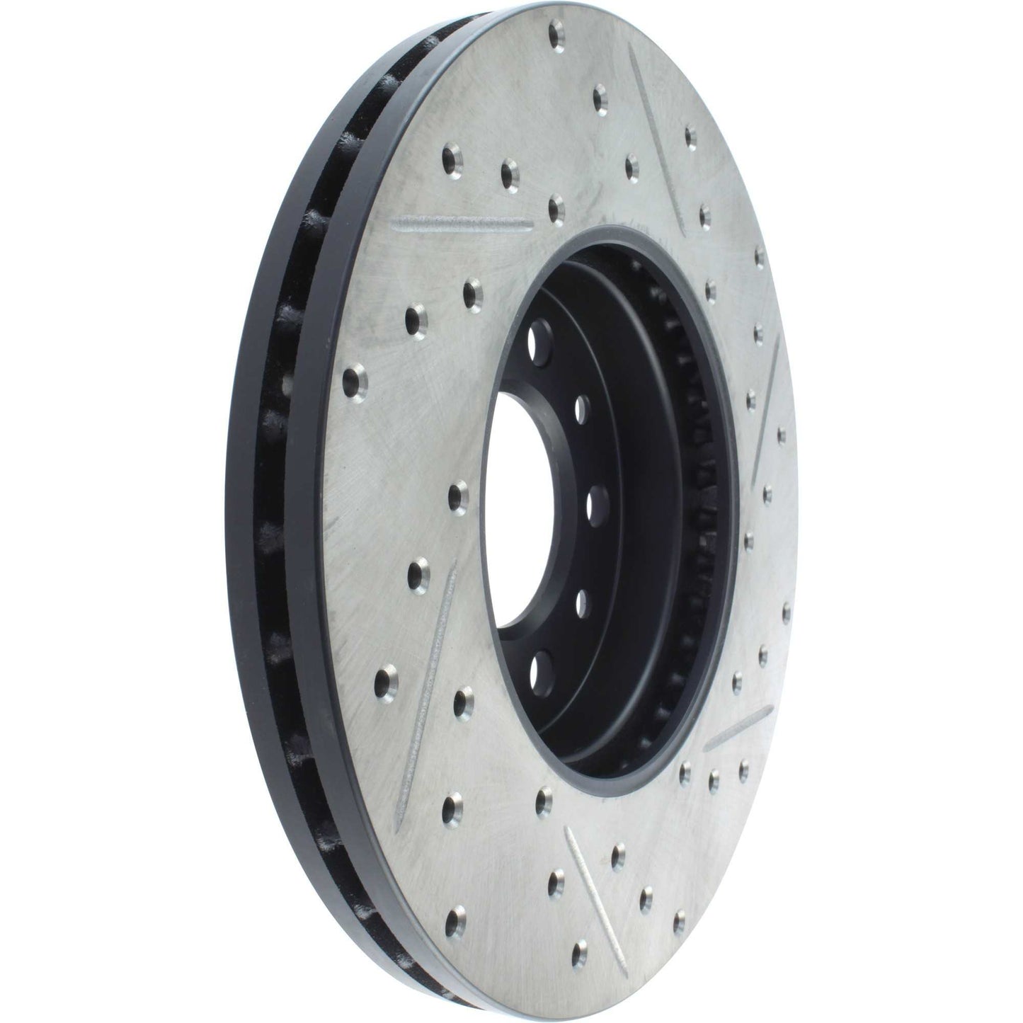 StopTech Sport Drilled/Slotted Brake Rotor; Front Right