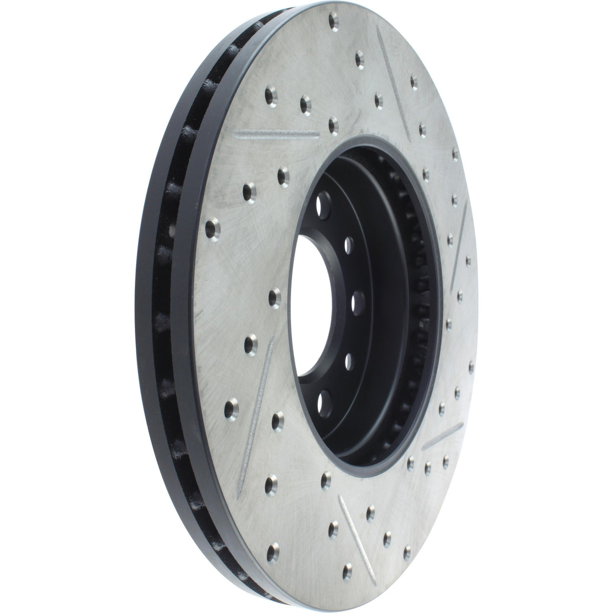 StopTech Sport Drilled/Slotted Brake Rotor; Front Right