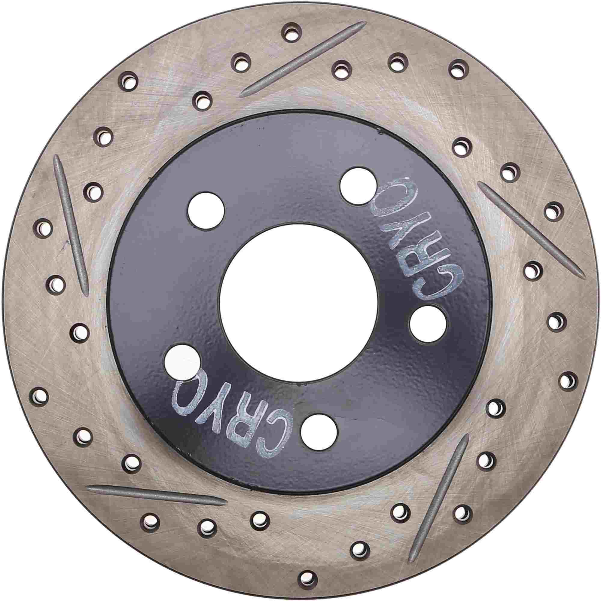 StopTech Sport Cryo Drilled/Slotted Brake Rotor; Rear Right