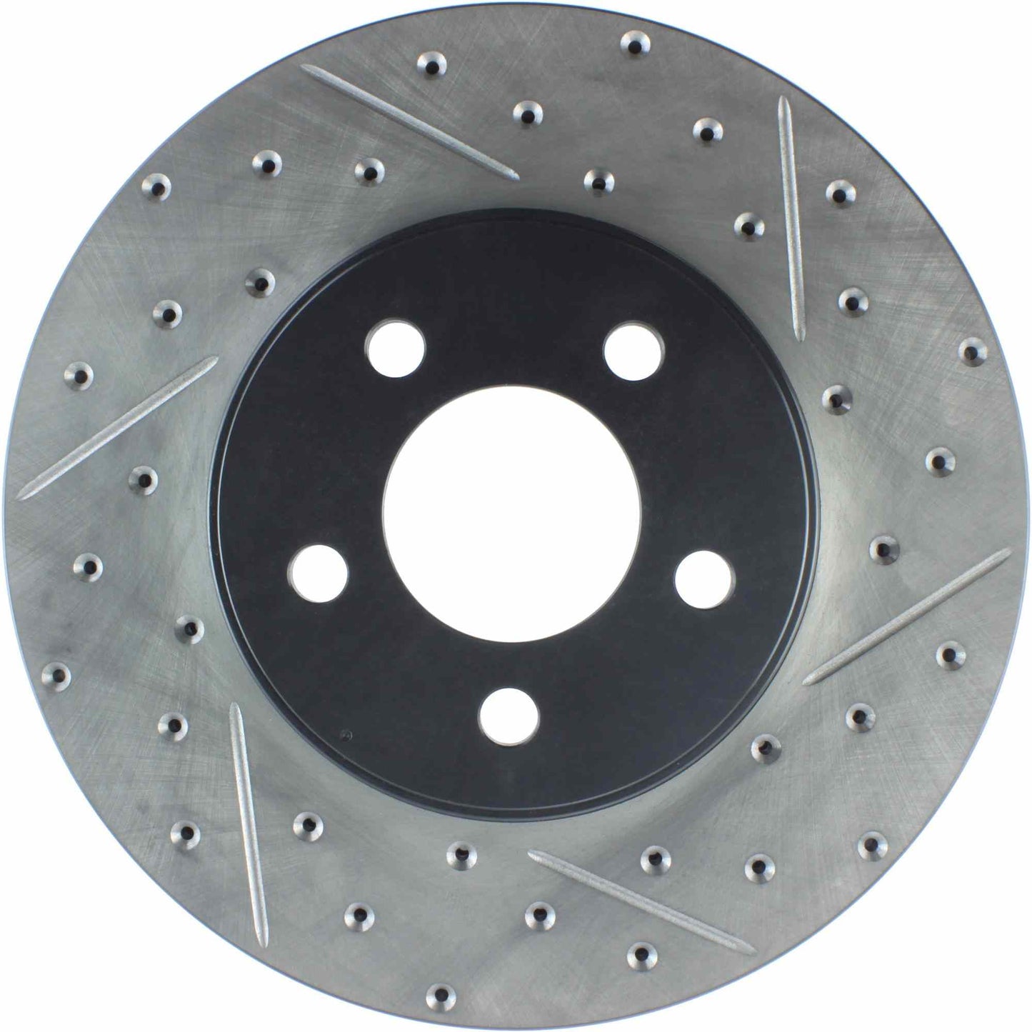 StopTech Sport Drilled/Slotted Brake Rotor; Front Left