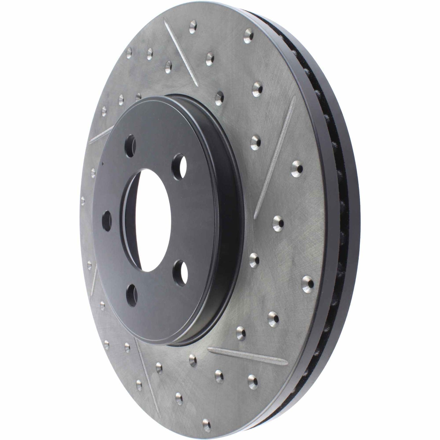 StopTech Sport Drilled/Slotted Brake Rotor; Front Left