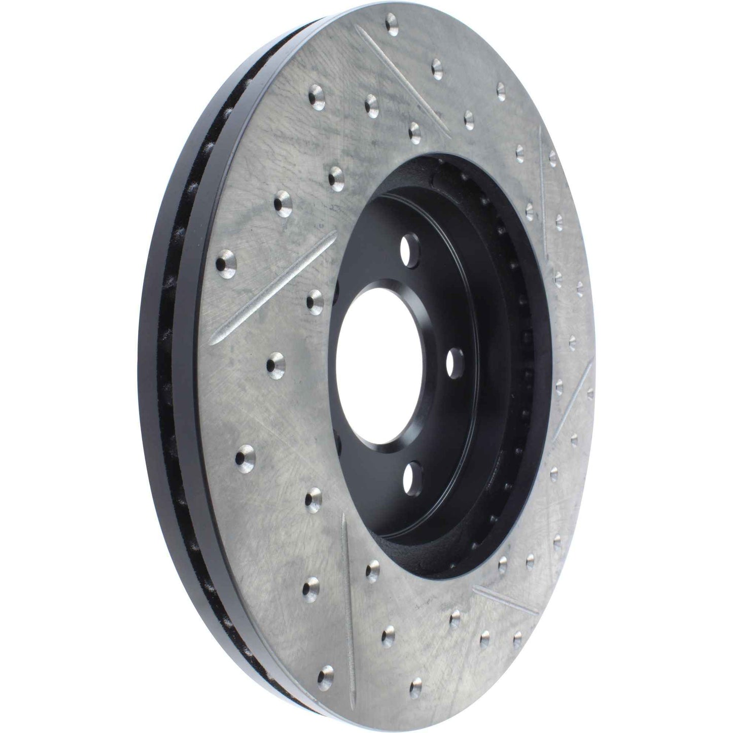 StopTech Sport Drilled/Slotted Brake Rotor; Front Right