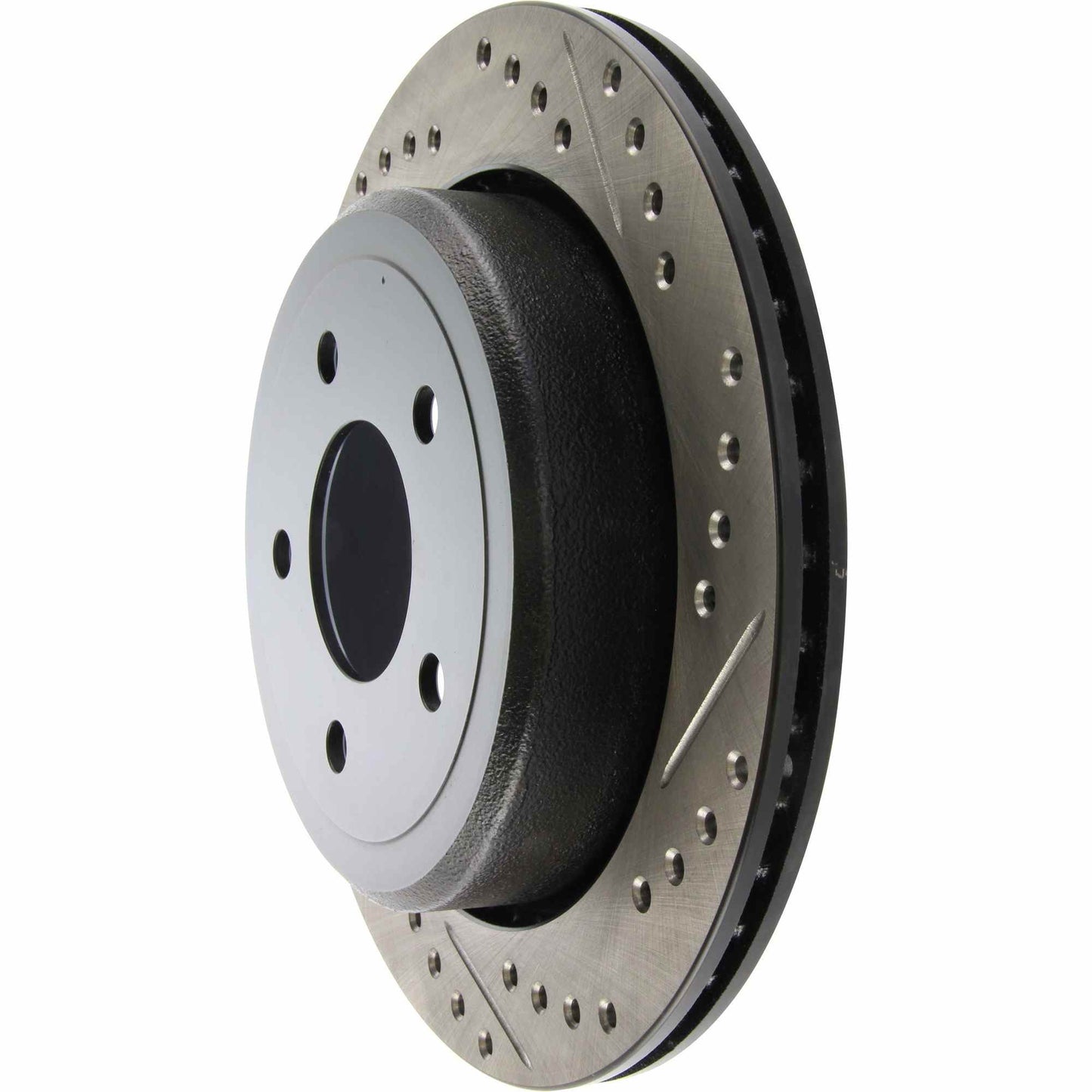 StopTech Sport Drilled/Slotted Brake Rotor; Rear Left