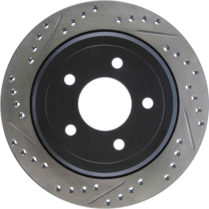 StopTech Sport Drilled/Slotted Brake Rotor; Rear Right
