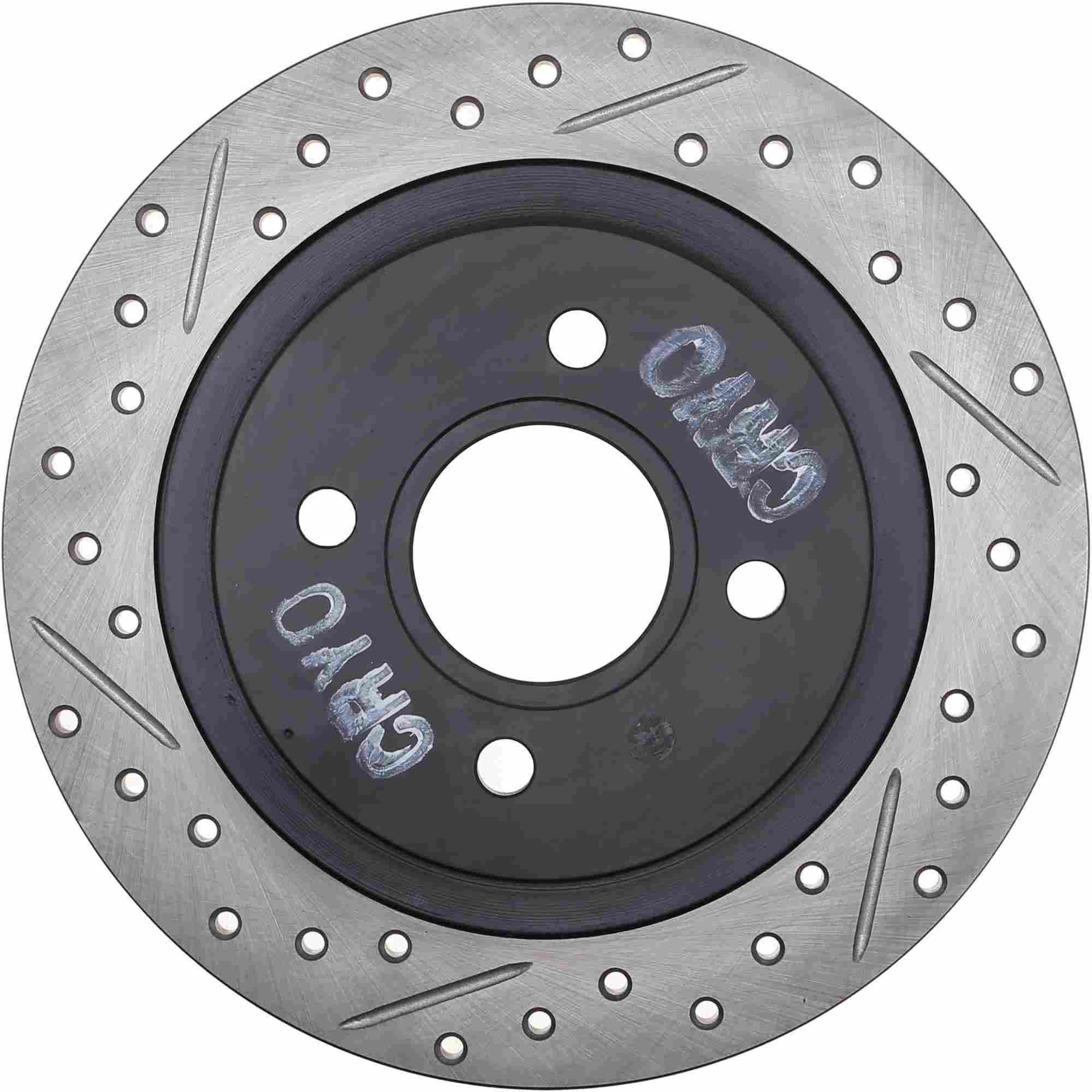 StopTech Sport Cryo Drilled/Slotted Brake Rotor; Rear Right