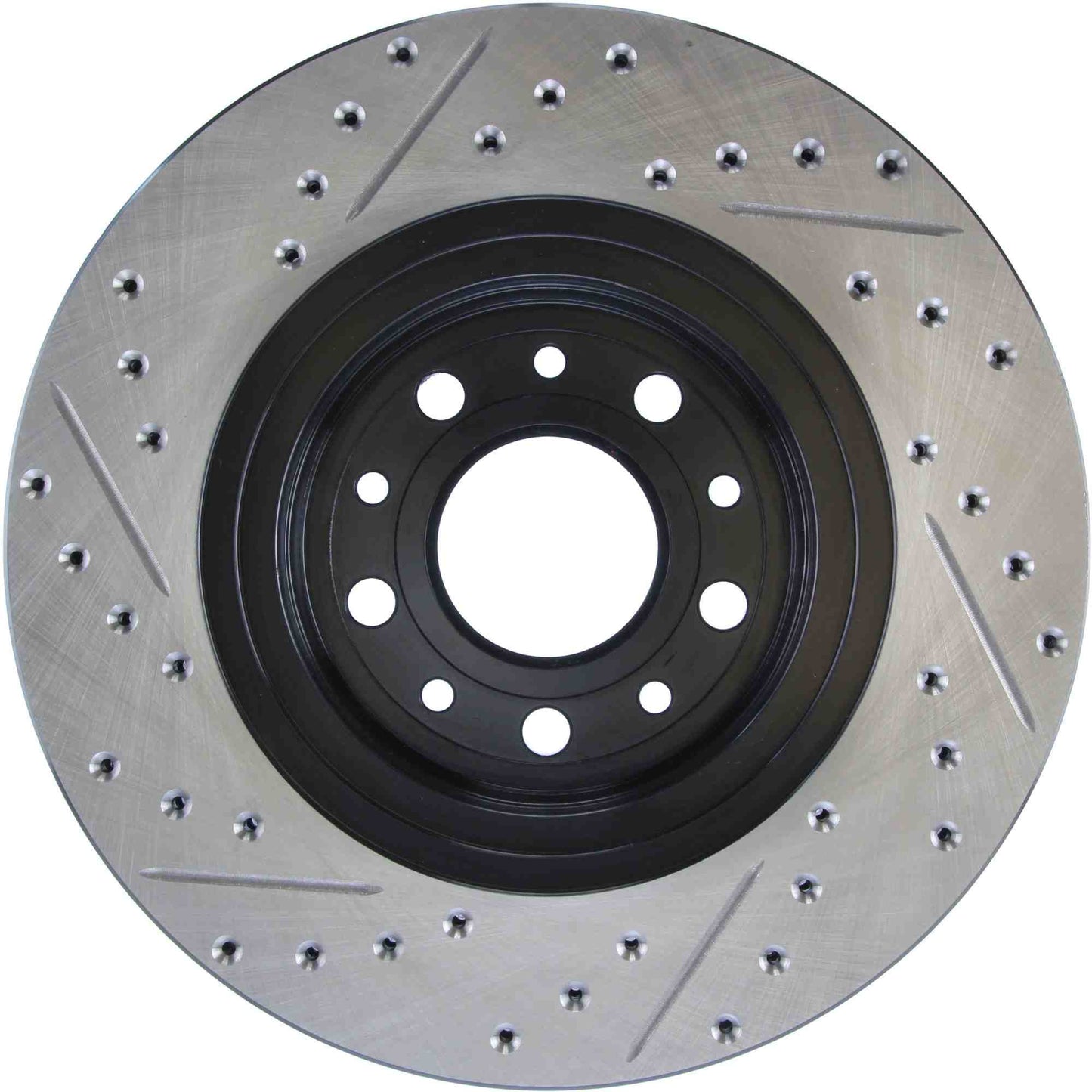 StopTech Sport Drilled/Slotted Brake Rotor; Front Left