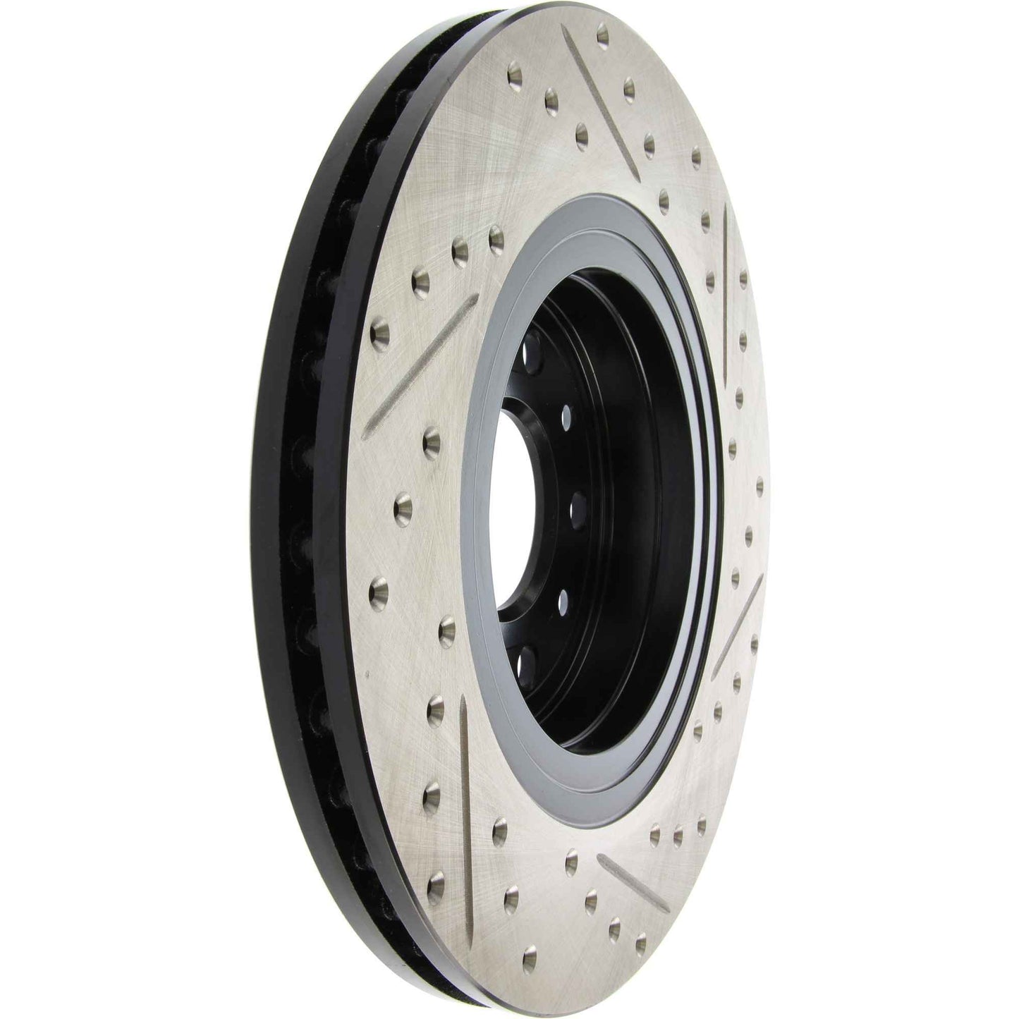 StopTech Sport Drilled/Slotted Brake Rotor; Front Right