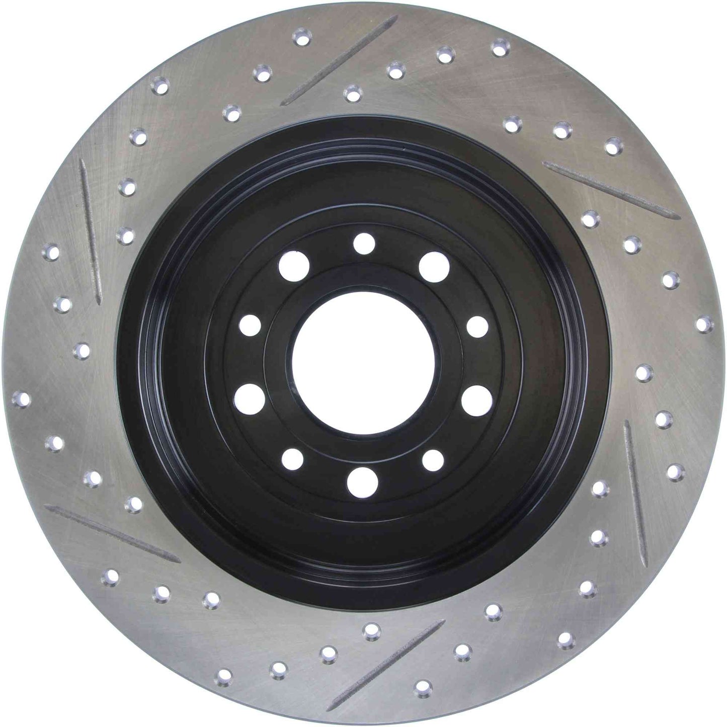 StopTech Sport Drilled/Slotted Brake Rotor; Rear Left