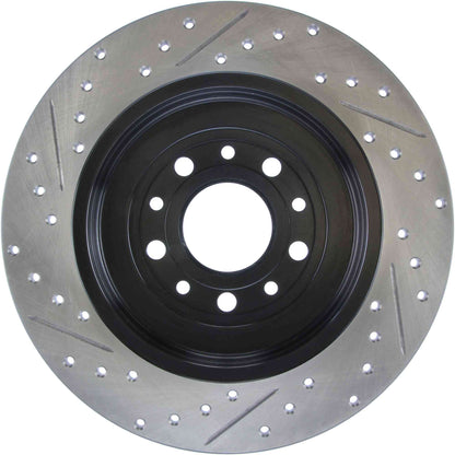 StopTech Sport Drilled/Slotted Brake Rotor; Rear Left