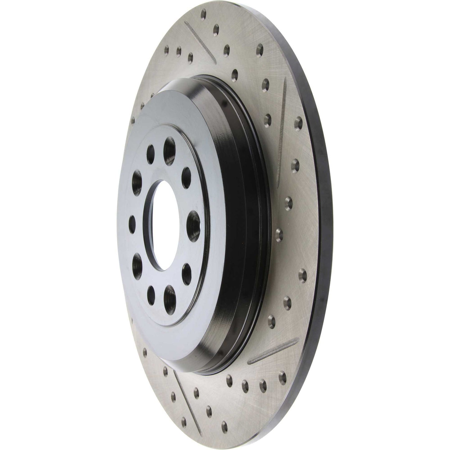 StopTech Sport Drilled/Slotted Brake Rotor; Rear Left