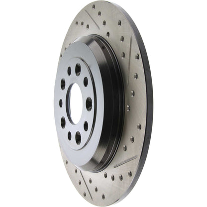 StopTech Sport Drilled/Slotted Brake Rotor; Rear Left