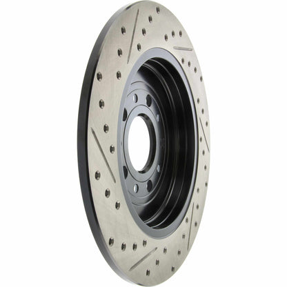 StopTech Sport Drilled/Slotted Brake Rotor; Rear Left