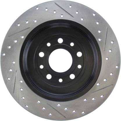 StopTech Sport Drilled/Slotted Brake Rotor; Rear Right