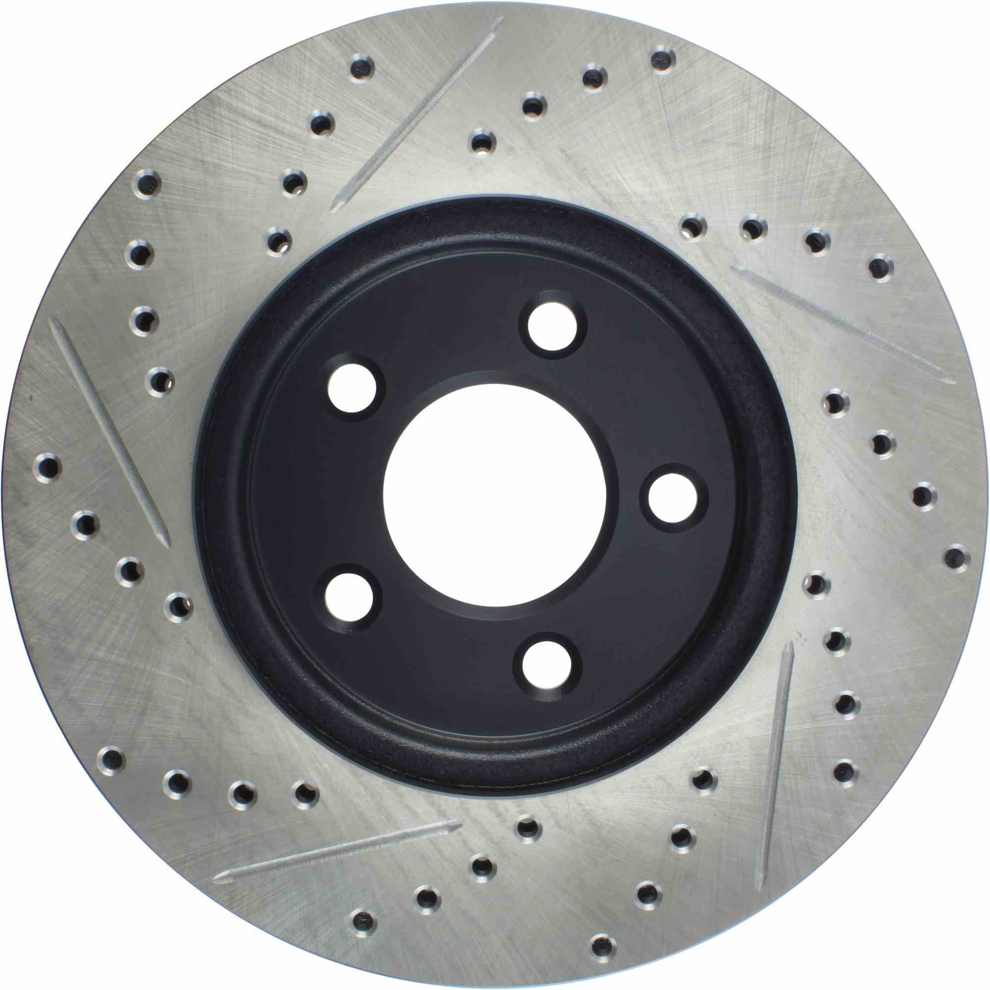 StopTech Sport Drilled/Slotted Brake Rotor; Front Left