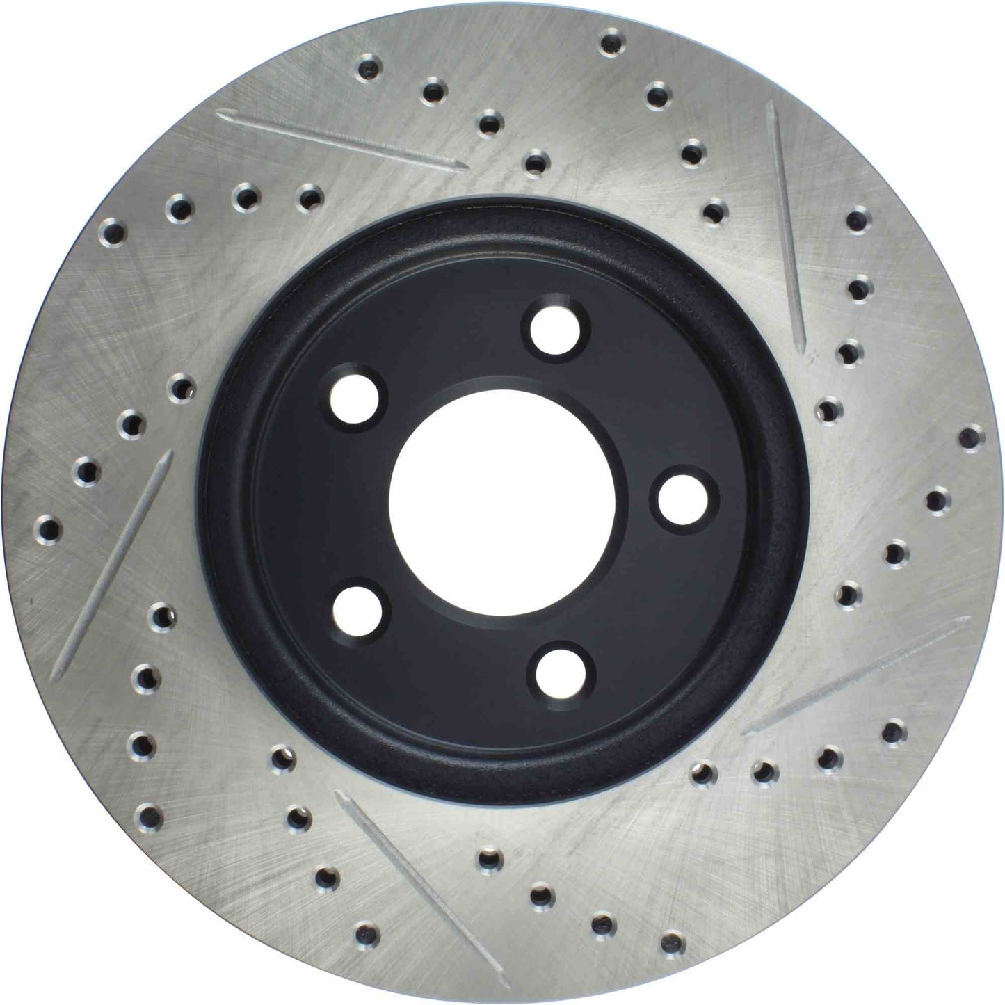 StopTech Sport Drilled/Slotted Brake Rotor; Front Right
