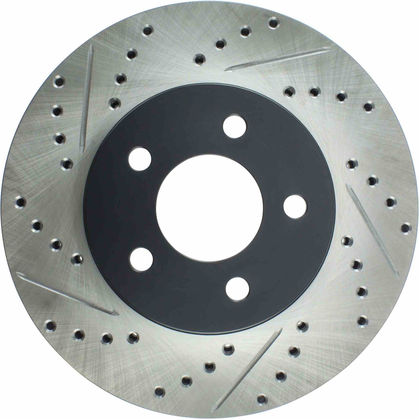 StopTech Sport Drilled/Slotted Brake Rotor; Front Right