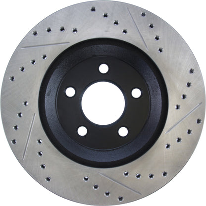 StopTech  Sport Drilled/Slotted Brake Rotor; Front Right