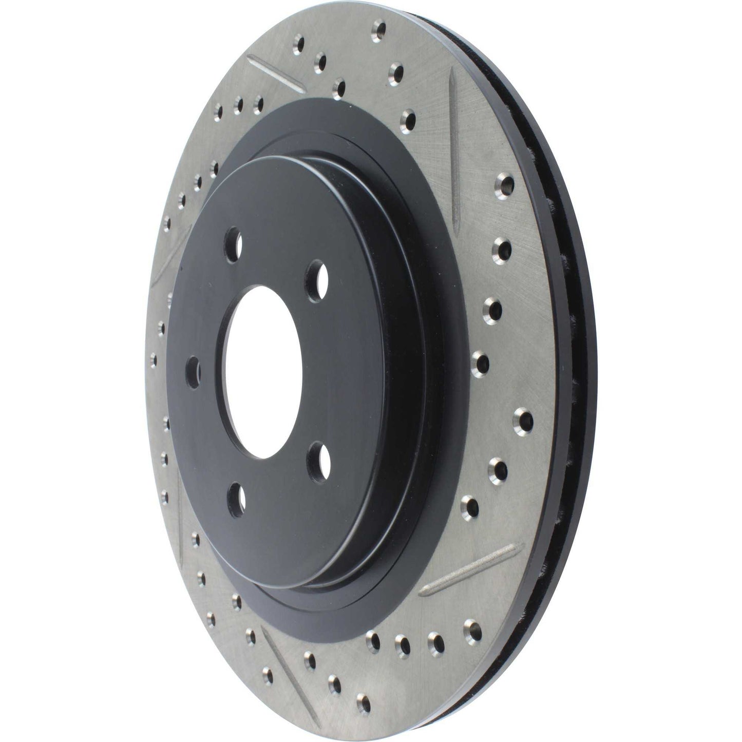 StopTech Sport Drilled/Slotted Brake Rotor; Rear Left