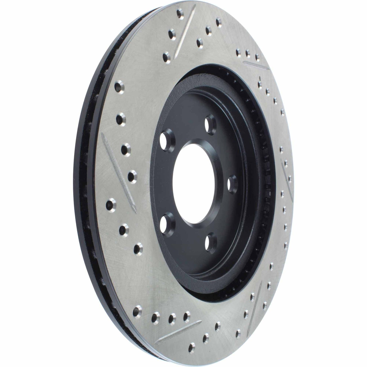 StopTech Sport Drilled/Slotted Brake Rotor; Rear Left