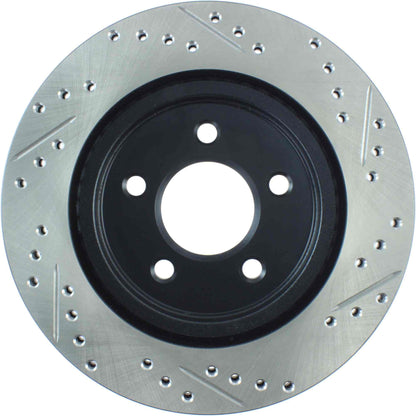StopTech Sport Drilled/Slotted Brake Rotor; Rear Right