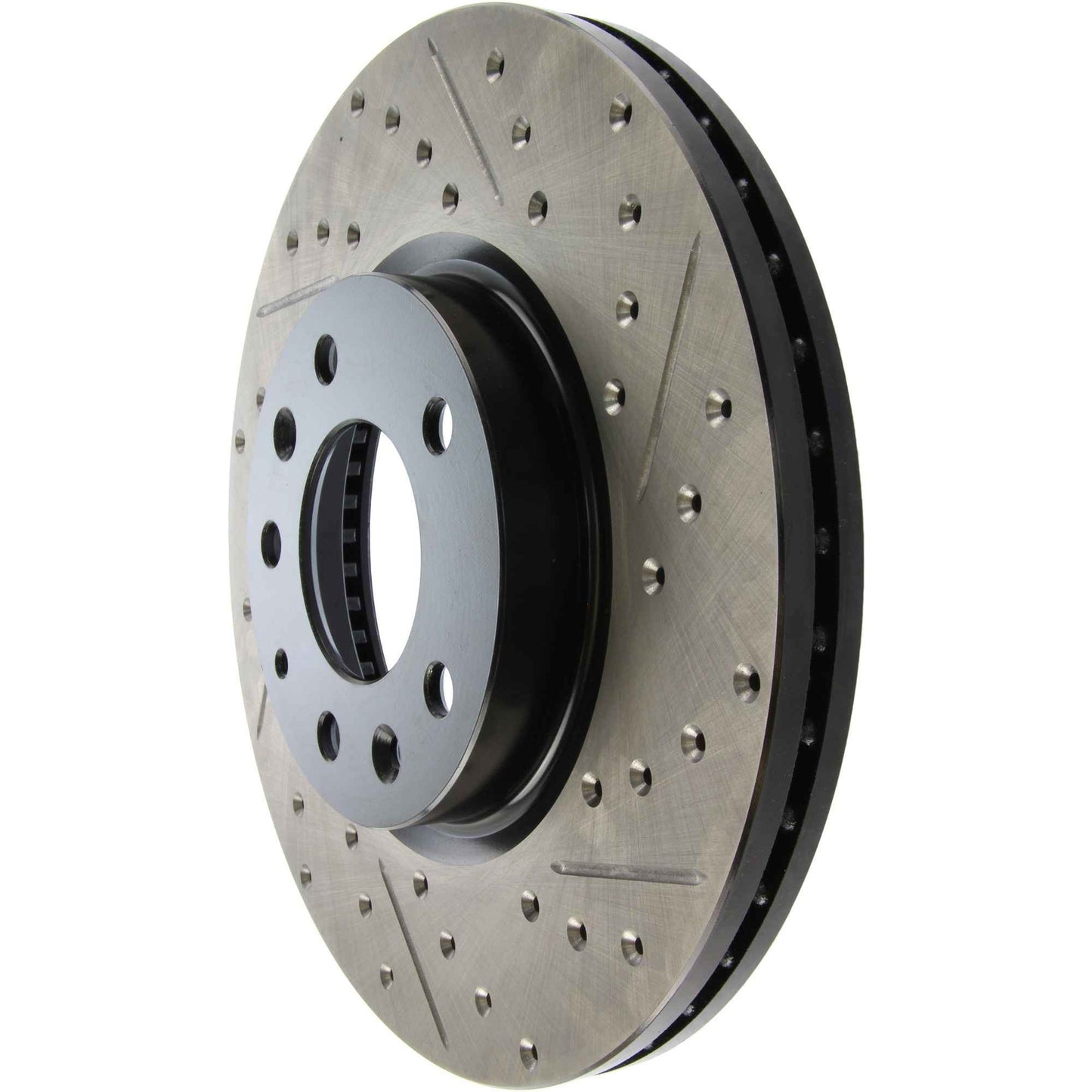 StopTech Sport Drilled/Slotted Brake Rotor; Front Left
