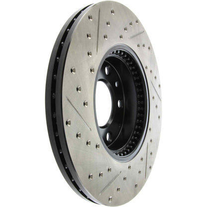 StopTech Sport Drilled/Slotted Brake Rotor; Front Left