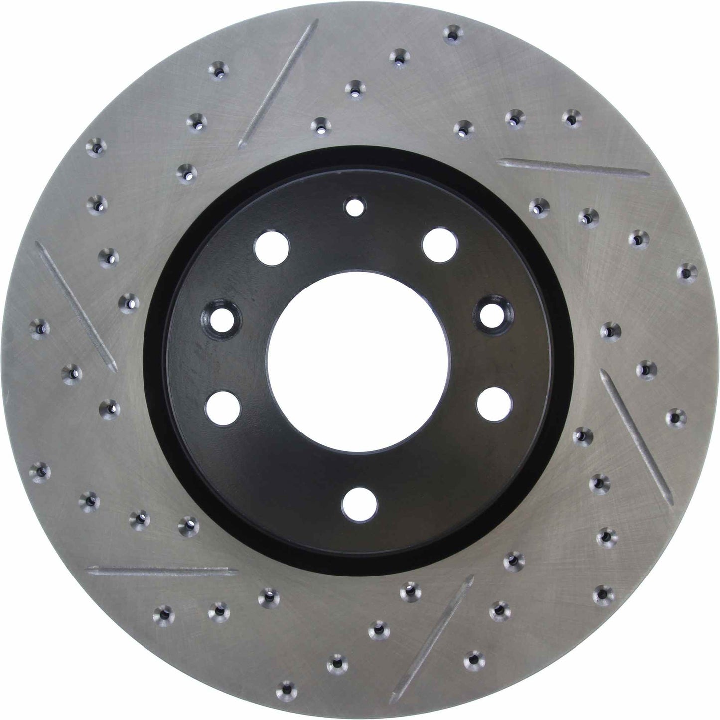 StopTech Sport Drilled/Slotted Brake Rotor; Front Right