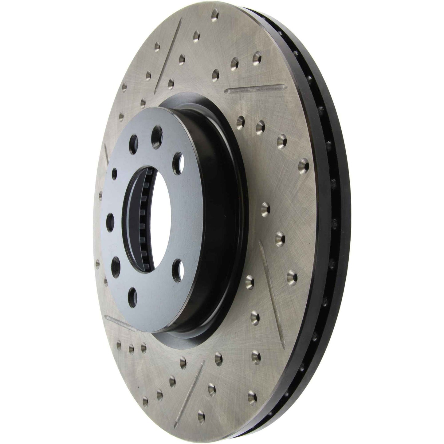 StopTech Sport Drilled/Slotted Brake Rotor; Front Right