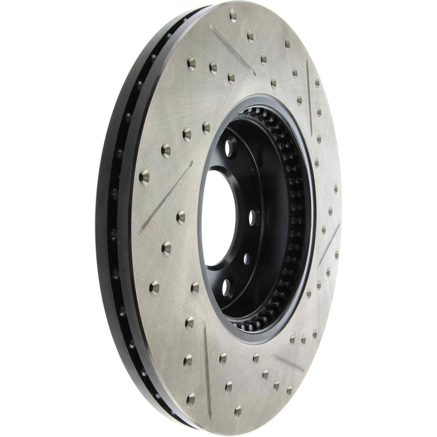StopTech Sport Drilled/Slotted Brake Rotor; Front Right