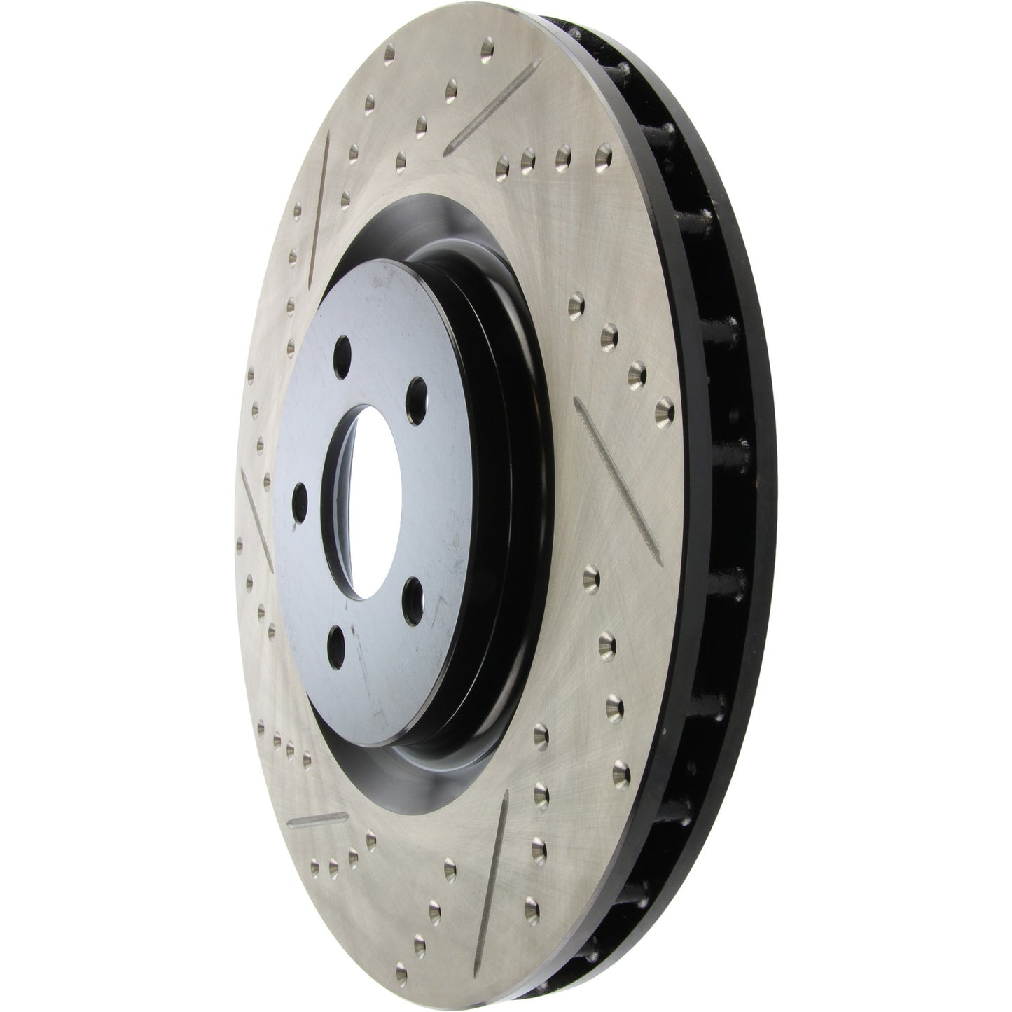 StopTech 07-13 Mustang Shelby / 11-13 Mustang GT Fr Right Slotted & Drilled CRYO-STOP Brake Rotor 127.61089CR